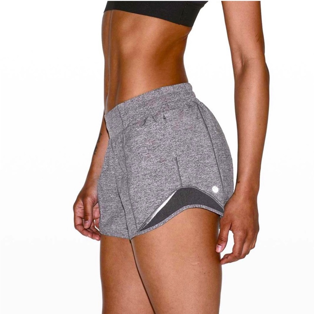 gray lululemon hotty hot shorts